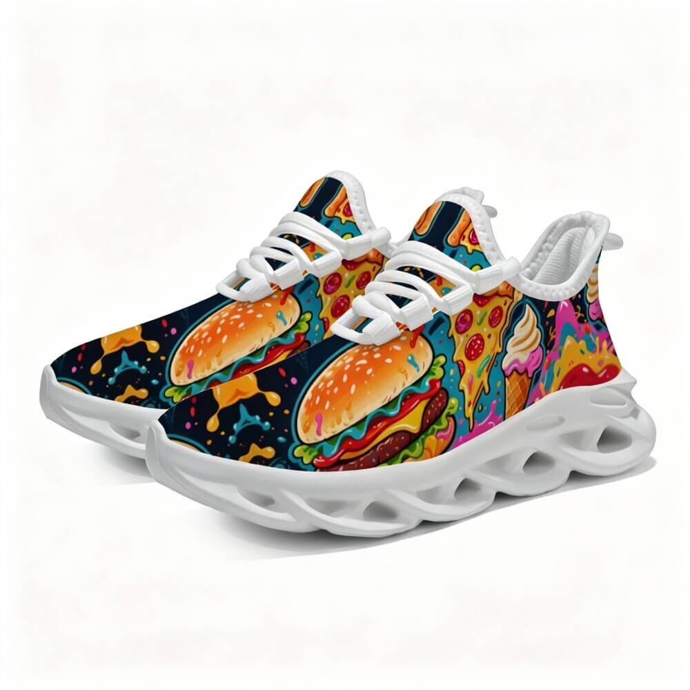 Exclusive Fast Food & Ice Cream Custom Sneaks Embodying Raw Street Culture