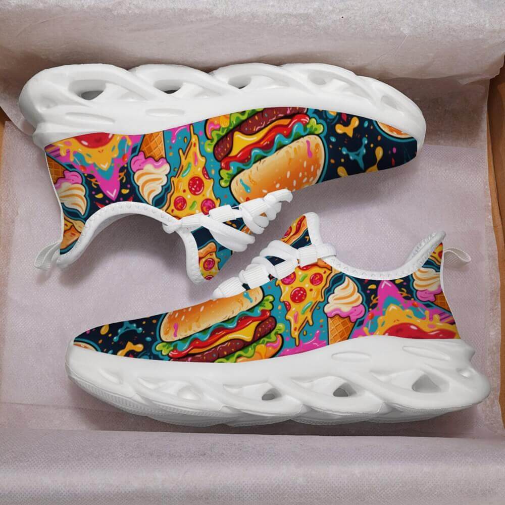 Exclusive Fast Food & Ice Cream Custom Sneaks Embodying Raw Street Culture