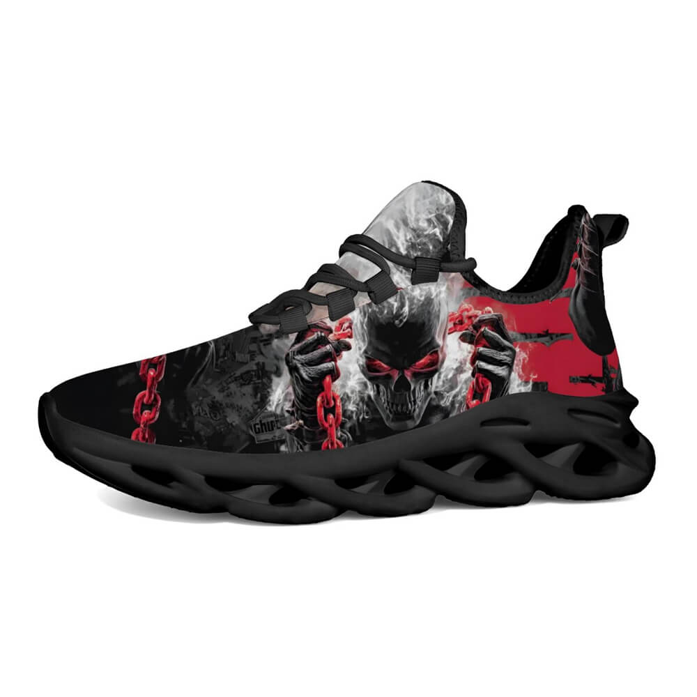 Midnight Chained Phantom Custom Sneaks Radiating Raw Metal Essence