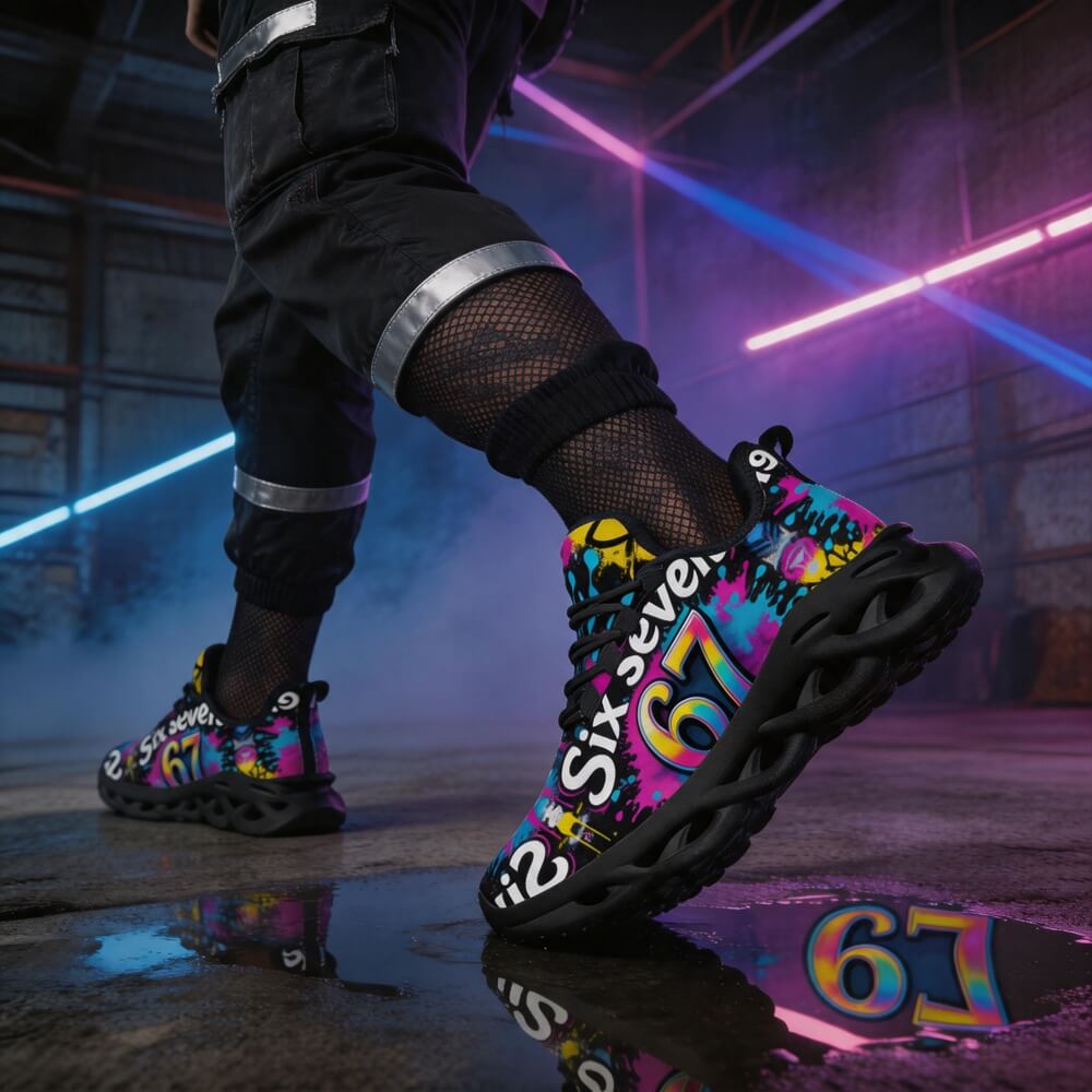 Pop Art 67 Graffiti Custom Sneaks Channelling Raw Street Identity Statement