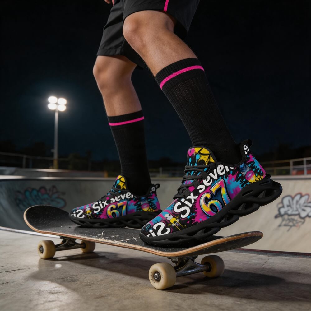 Pop Art 67 Graffiti Custom Sneaks Channelling Raw Street Identity Statement