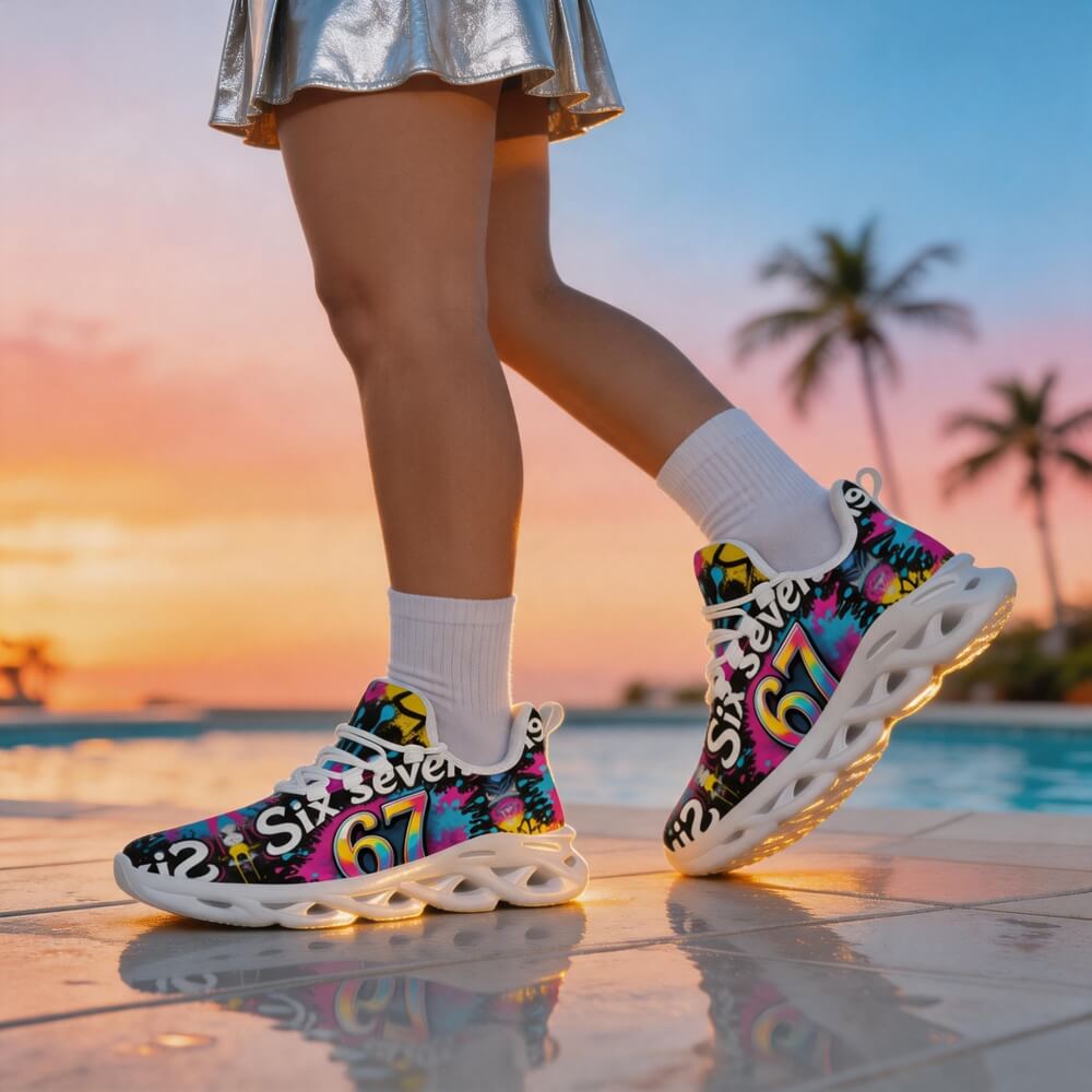Pop Art 67 Graffiti Custom Sneaks Channelling Raw Street Identity Statement