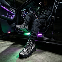 Exclusive Black & White Zebra Custom Sneaks Inspired By Urban Culture