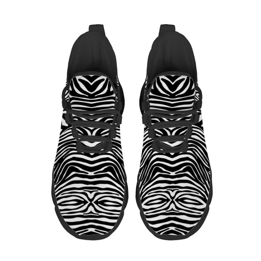 Exclusive Black & White Zebra Custom Sneaks Inspired By Urban Culture
