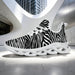 Exclusive Black & White Zebra Custom Sneaks Inspired By Urban Culture