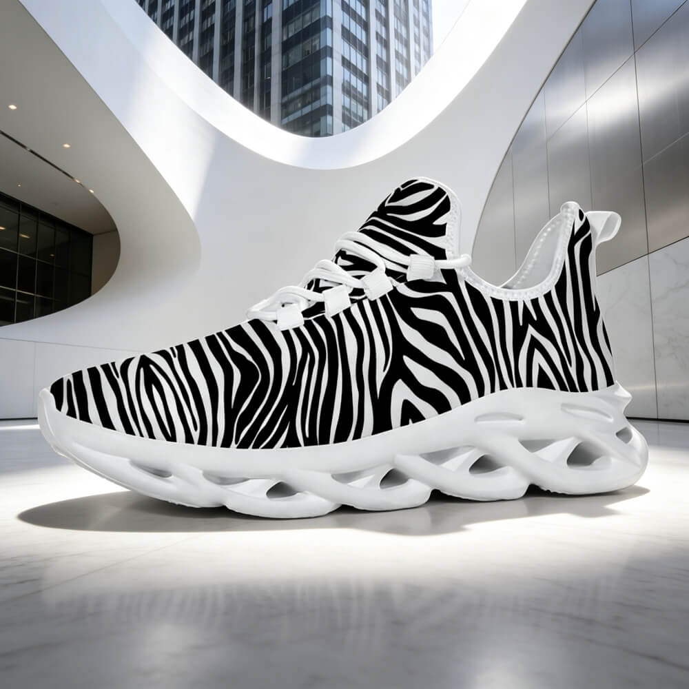 Exclusive Black & White Zebra Custom Sneaks Inspired By Urban Culture