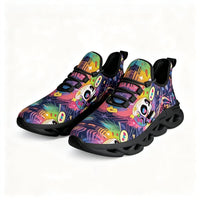 Signature Sugar Skull Pop Collage Custom Sneaks Echoing Cyber Pop Culture Drop