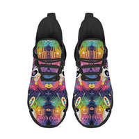 Signature Sugar Skull Pop Collage Custom Sneaks Echoing Cyber Pop Culture Drop