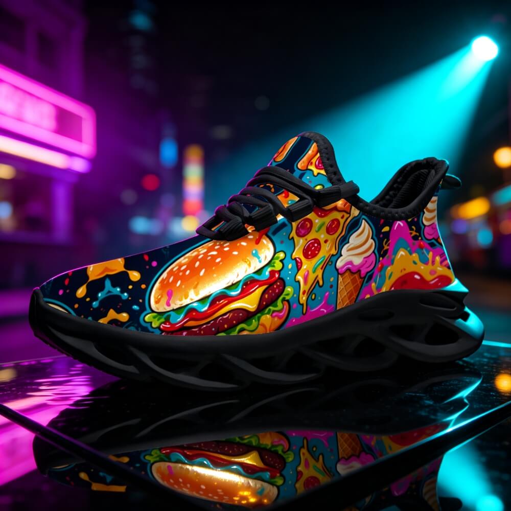 Exclusive Fast Food & Ice Cream Custom Sneaks Embodying Raw Street Culture