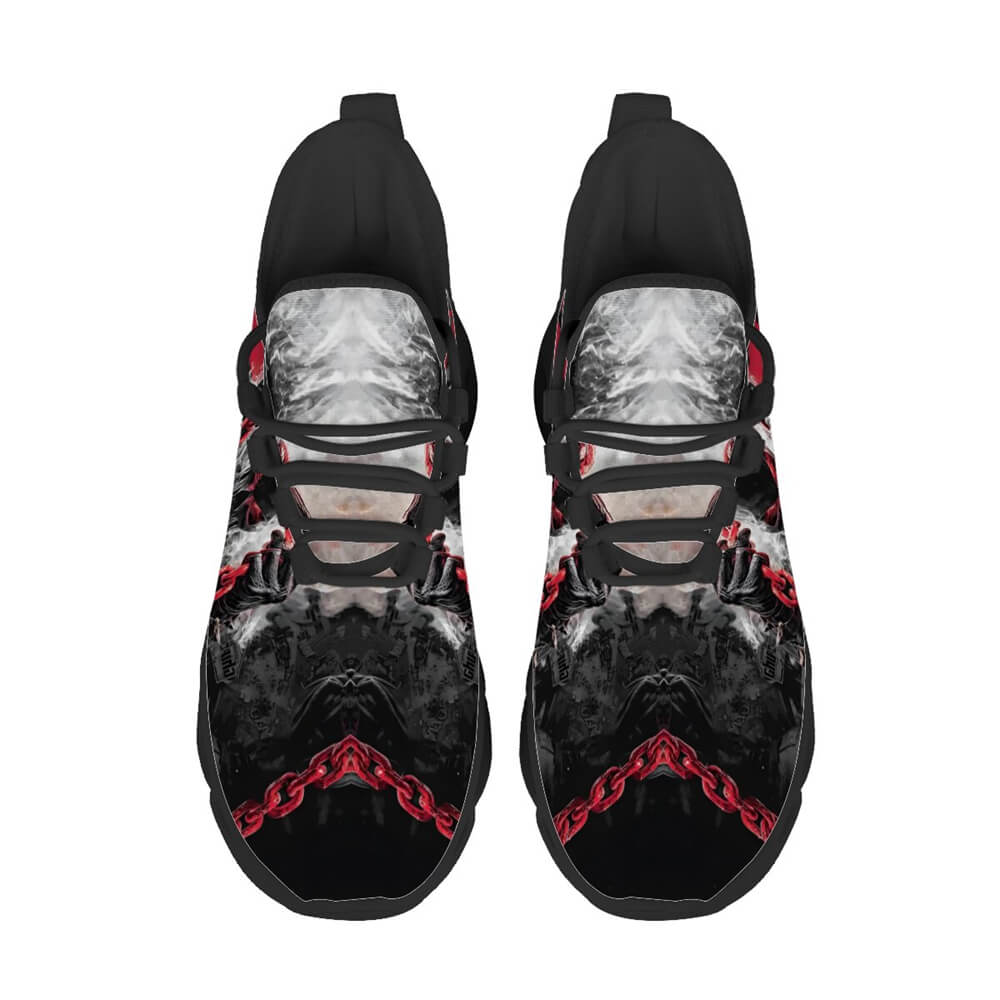 Midnight Chained Phantom Custom Sneaks Radiating Raw Metal Essence