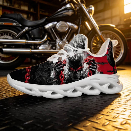 Midnight Chained Phantom Custom Sneaks Radiating Raw Metal Essence