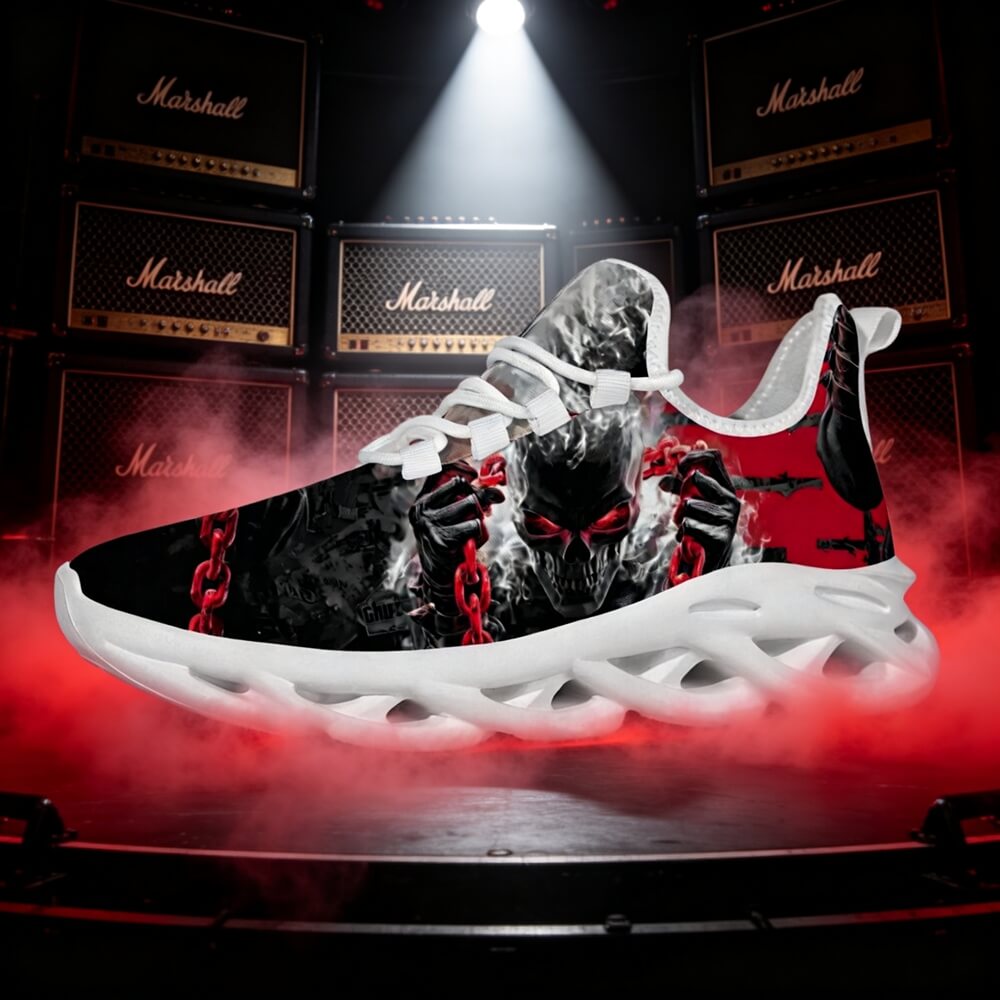 Midnight Chained Phantom Custom Sneaks Radiating Raw Metal Essence
