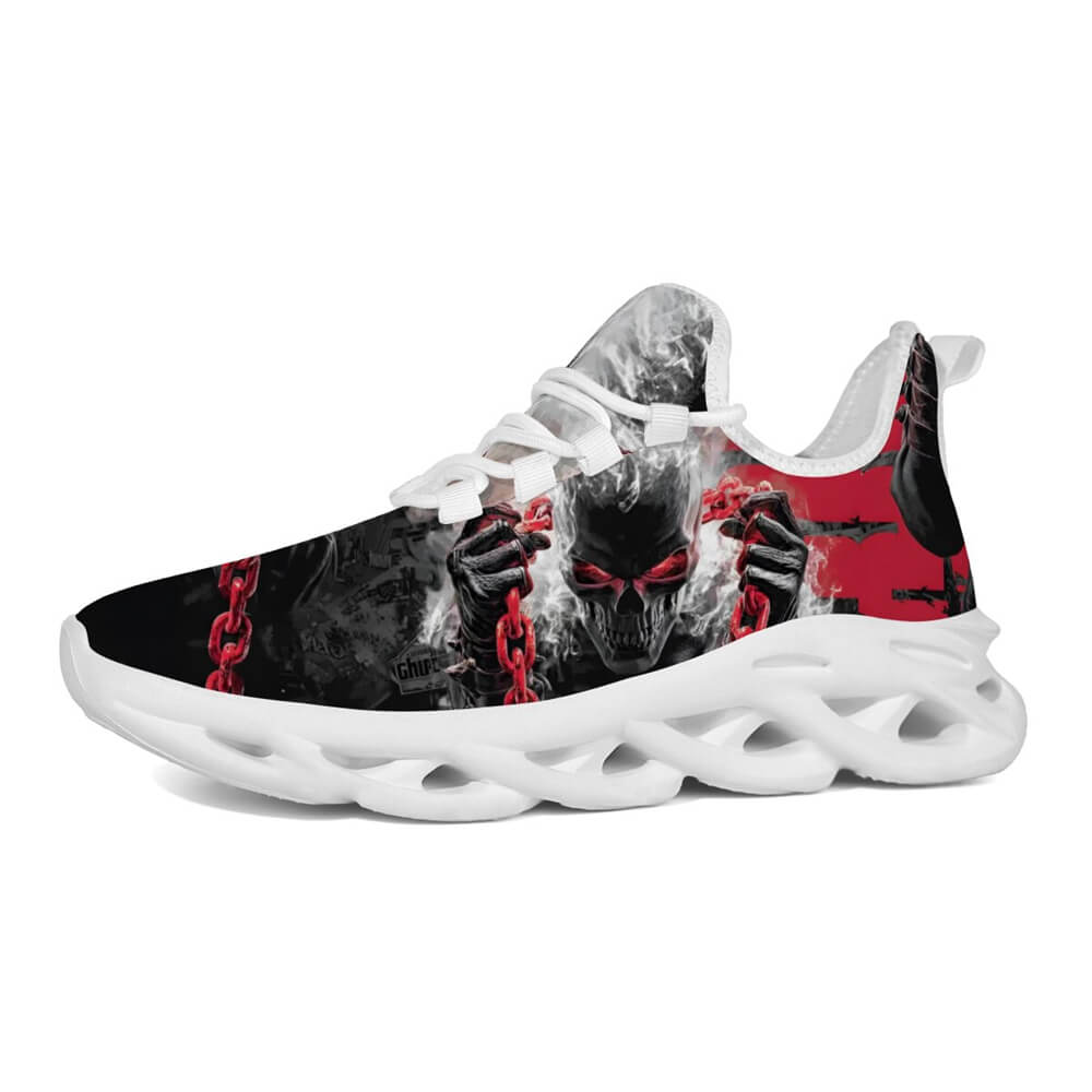 Midnight Chained Phantom Custom Sneaks Radiating Raw Metal Essence