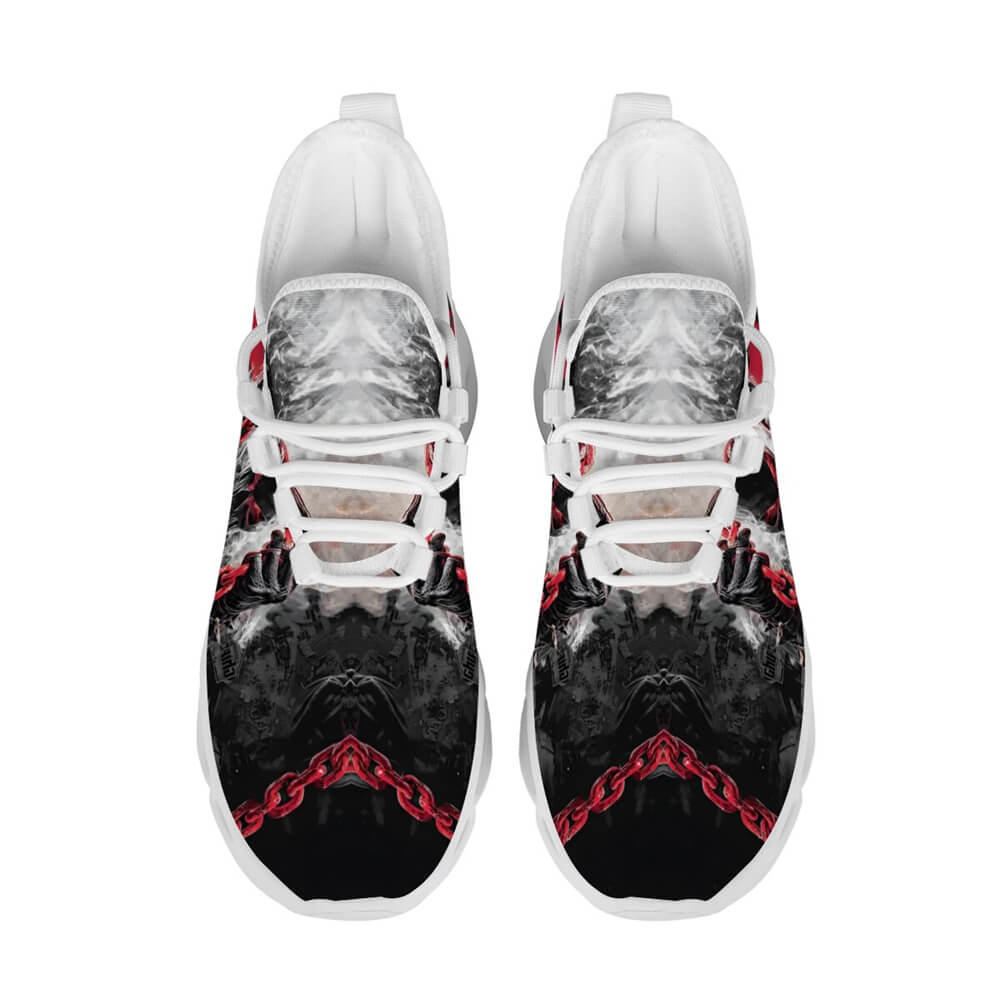 Midnight Chained Phantom Custom Sneaks Radiating Raw Metal Essence