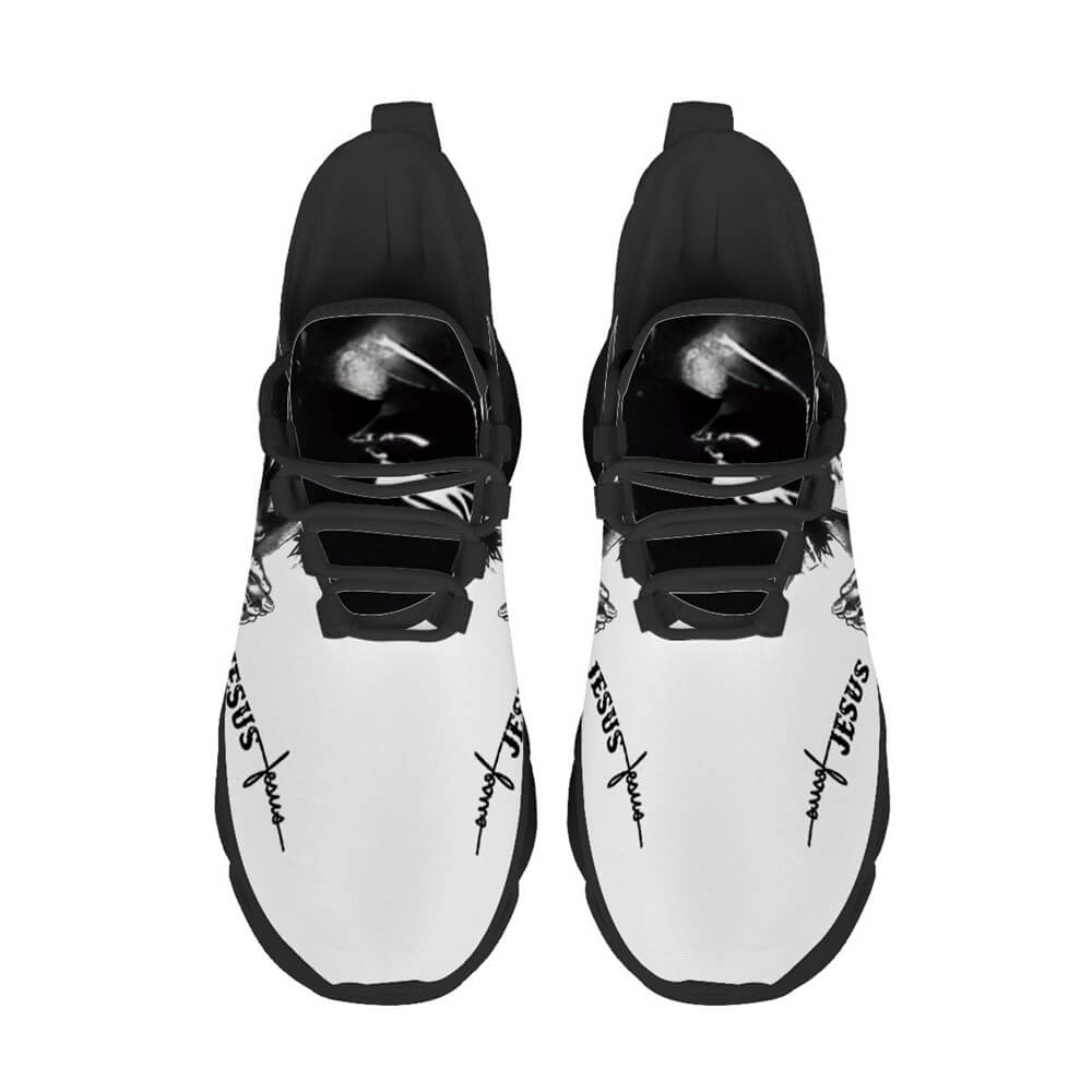 Jesus Christ Praying Custom Sneaks Infused With Spiritual Art