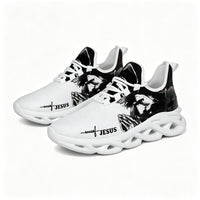 Jesus Christ Praying Custom Sneaks Infused With Spiritual Art