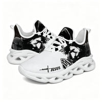 Jesus Christ Praying Custom Sneaks Infused With Spiritual Art