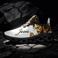 Signature Praying Hands & Faith Custom Sneaks Echoing Raw Street Cred