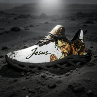 Signature Praying Hands & Faith Custom Sneaks Echoing Raw Street Cred