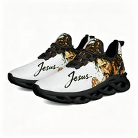 Signature Praying Hands & Faith Custom Sneaks Echoing Raw Street Cred