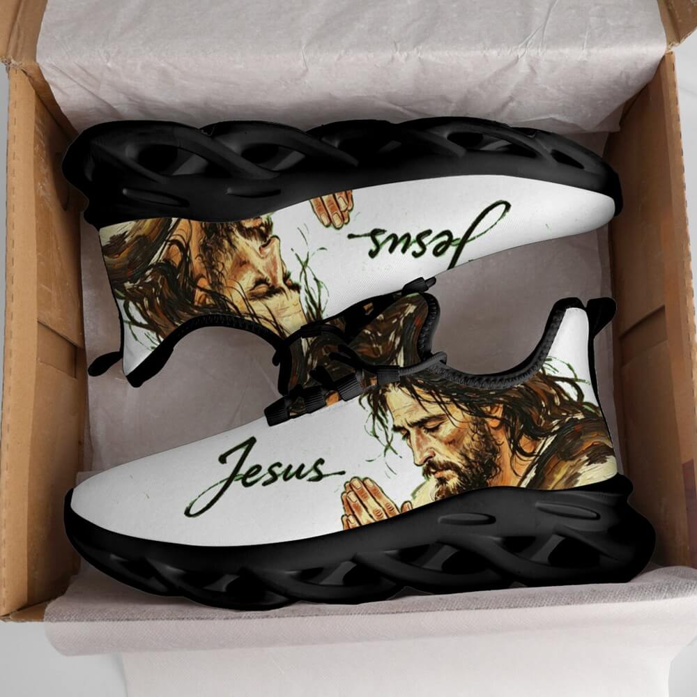 Signature Praying Hands & Faith Custom Sneaks Echoing Raw Street Cred