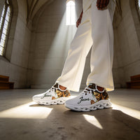 Signature Praying Hands & Faith Custom Sneaks Echoing Raw Street Cred