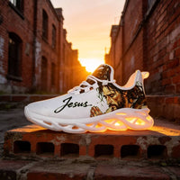 Signature Praying Hands & Faith Custom Sneaks Echoing Raw Street Cred