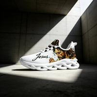 Signature Praying Hands & Faith Custom Sneaks Echoing Raw Street Cred