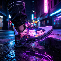 Selfie Mode K Pop Girl Group Custom Sneaks Featuring Pop Art