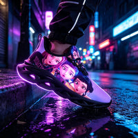 Selfie Mode K Pop Girl Group Custom Sneaks Featuring Pop Art