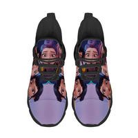 Selfie Mode K Pop Girl Group Custom Sneaks Featuring Pop Art