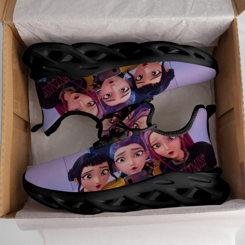 Selfie Mode K Pop Girl Group Custom Sneaks Featuring Pop Art