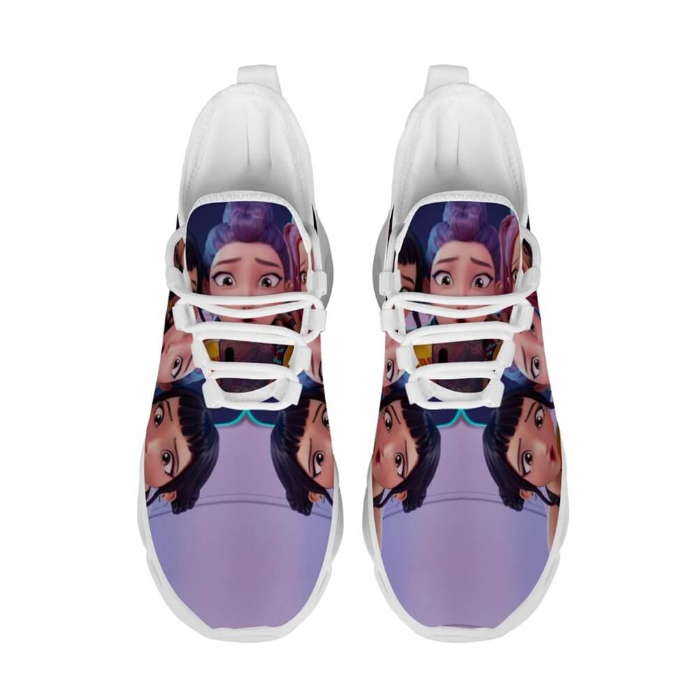 Selfie Mode K Pop Girl Group Custom Sneaks Featuring Pop Art