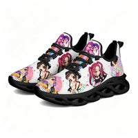 Heart Gesture K Pop Idol Girls Custom Sneaks In Vivid Neon