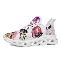 Heart Gesture K Pop Idol Girls Custom Sneaks In Vivid Neon