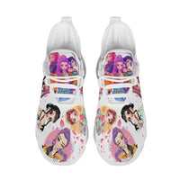 Heart Gesture K Pop Idol Girls Custom Sneaks In Vivid Neon