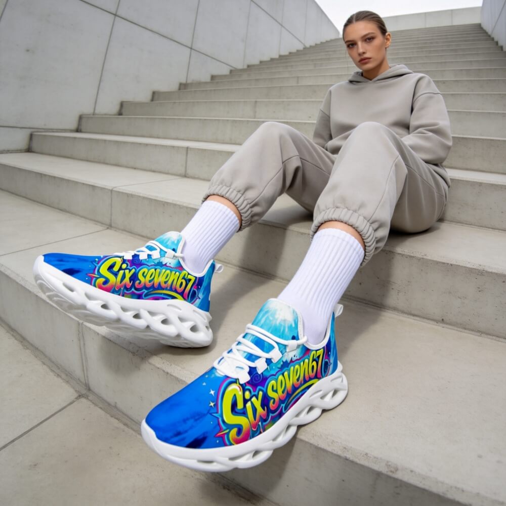 Exclusive 67 Graffiti Lettering Custom Sneaks Echoing Raw Street Culture