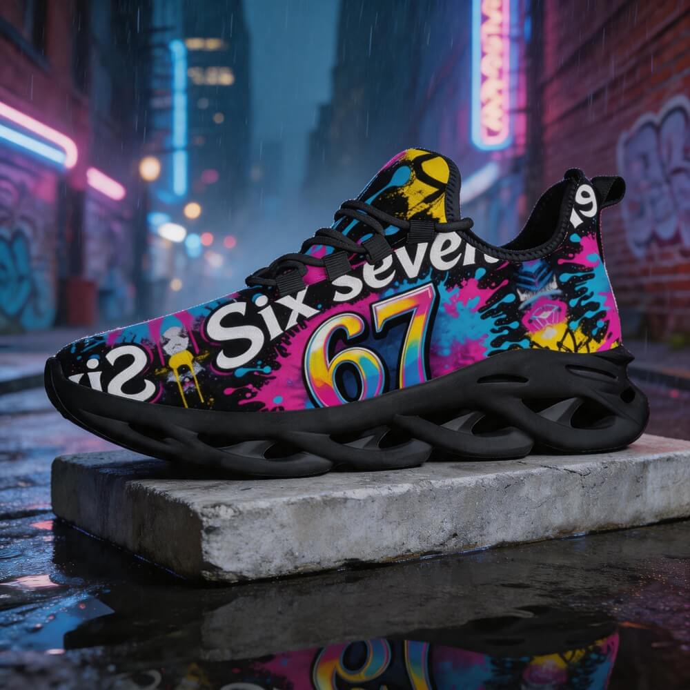 Pop Art 67 Graffiti Custom Sneaks Channelling Raw Street Identity Statement