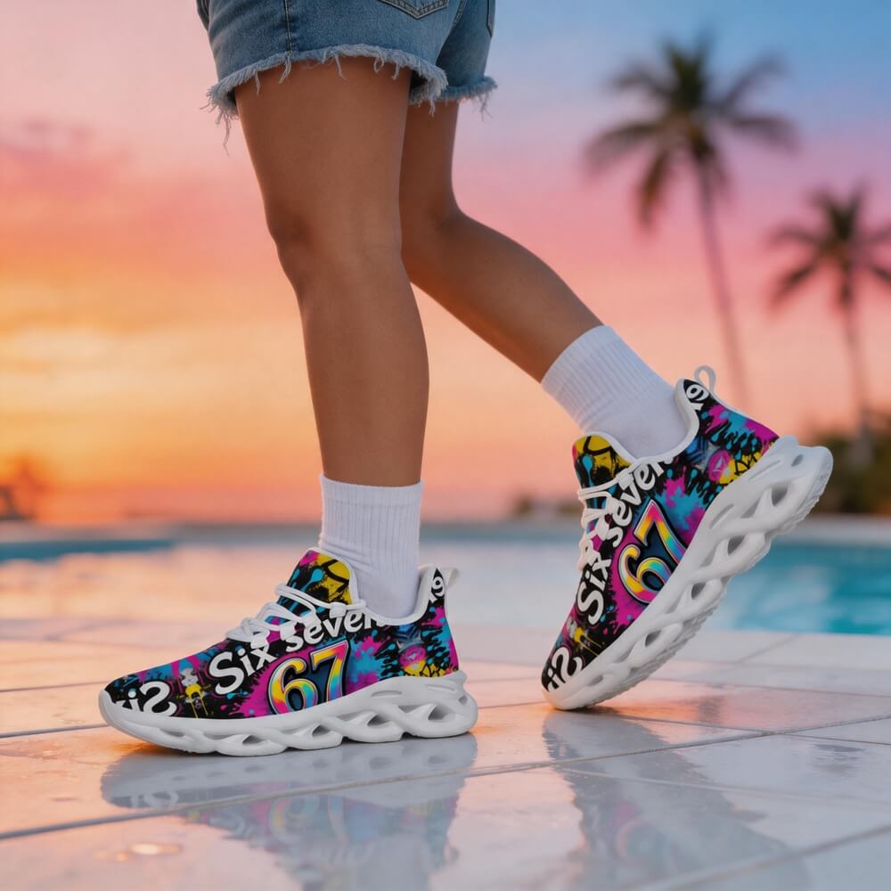 Pop Art 67 Graffiti Custom Sneaks Channelling Raw Street Identity Statement