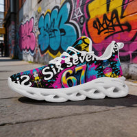Pop Art 67 Graffiti Custom Sneaks Channelling Raw Street Identity Statement