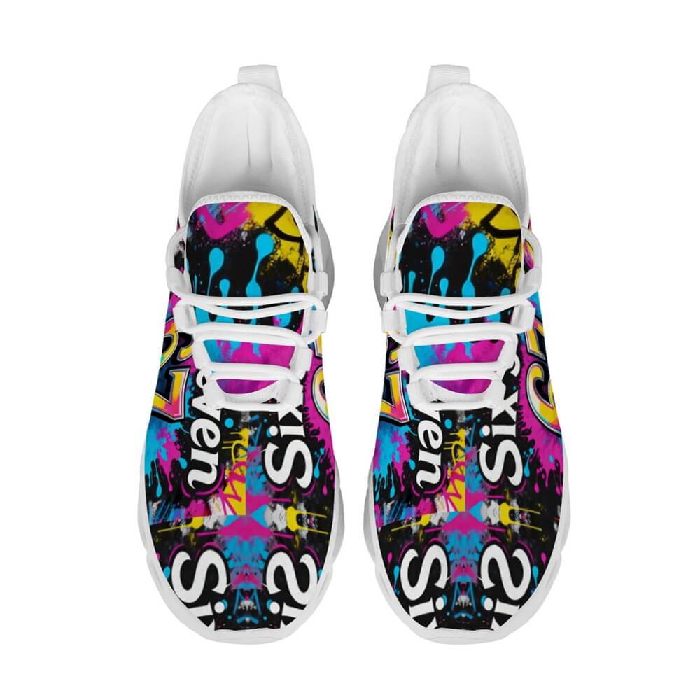 Pop Art 67 Graffiti Custom Sneaks Channelling Raw Street Identity Statement