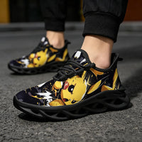 Electric Monster Shockwaves Custom Sneaks Embodying Neo Tokyo Otaku Vibe