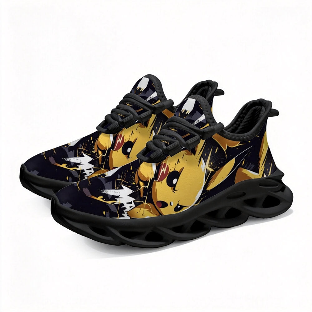 Electric Monster Shockwaves Custom Sneaks Embodying Neo Tokyo Otaku Vibe