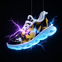 Electric Monster Shockwaves Custom Sneaks Embodying Neo Tokyo Otaku Vibe